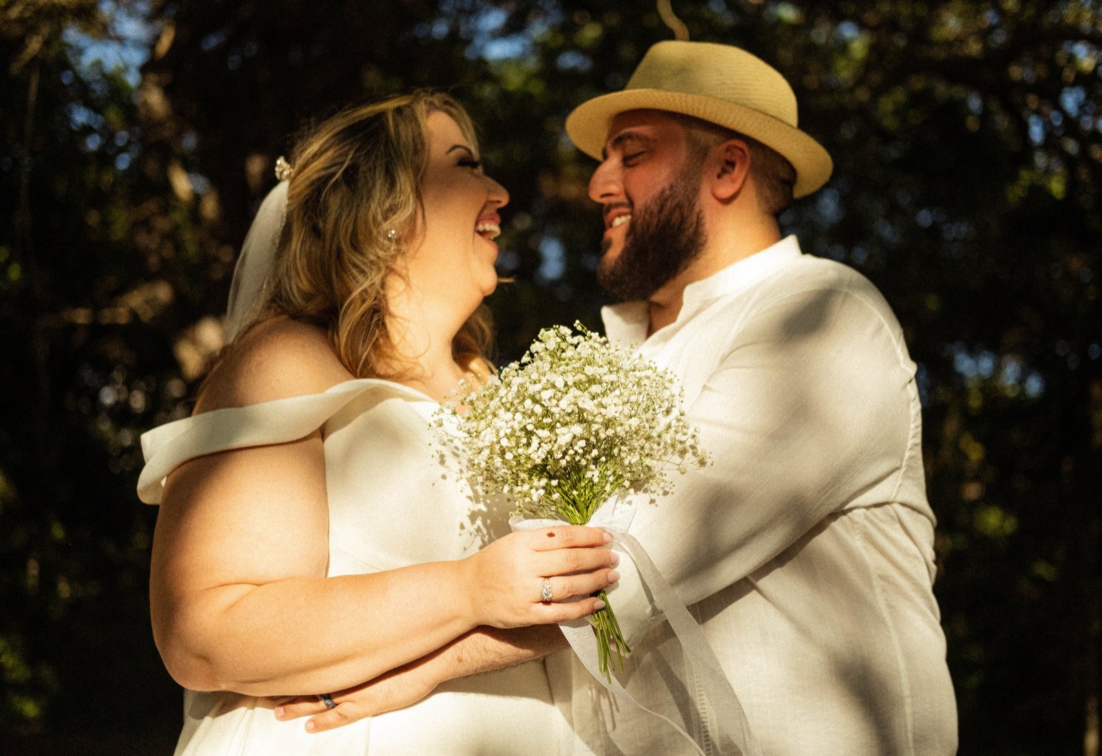 Bride with her family