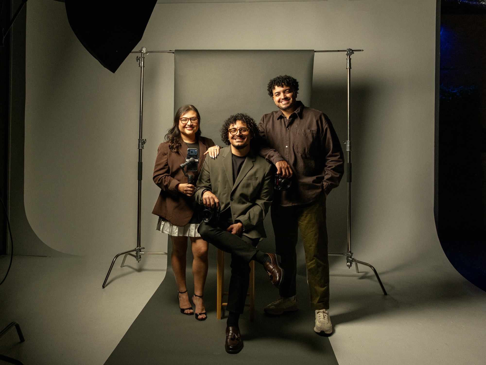 The Click Studios team in the studio